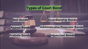 Types of Court Bonds-this graphics enumerates the different types of court bonds